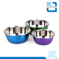Colourful Stainless Steel Deep Salad Bowls & Mixing Bowls